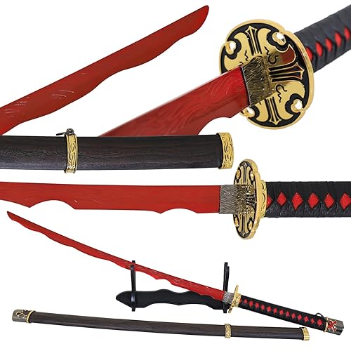 Elden Ring Sword Rivers of Blood Katana Sword Carbon Steel 40inches Hand Samurai Sword