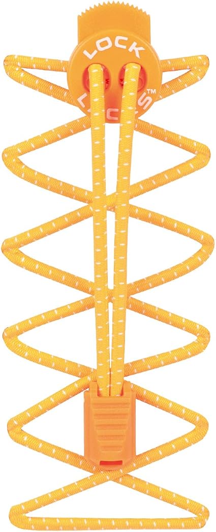 Amazon Com Nathan Shoe Lock Laces Neon Orange One Size Sports Outdoors