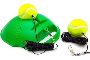 Silfrae Solo Tennis Trainer Tennis Rebounder Self Practice Tennis Training Tool