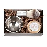 Men's Shaving Kit: 3-Piece Shaving Soap Gift Set