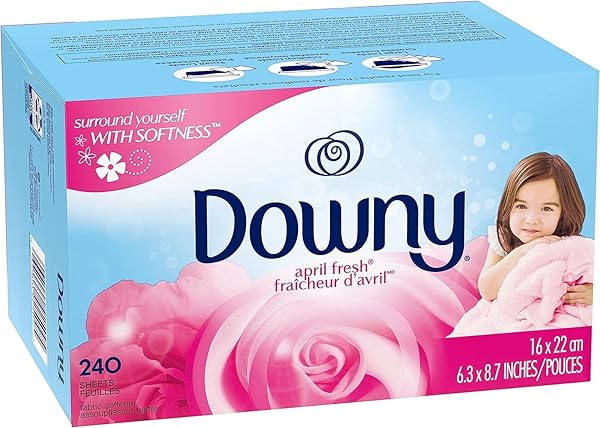 DOWNY DRYER SHEETS LAUNDRY FABRIC SOFTENER, APRIL FRESH, 240 COUNT
