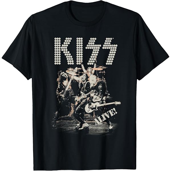 Amazon.com: KISS - Live in Concert T-Shirt : Clothing, Shoes & Jewelry