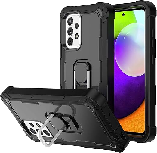 Phone Cover Case For Samsung for Galaxy A52 5G / 4G PC + Rubber 3