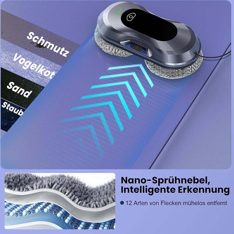 Fensterputzroboter, 6000Pa Fensterroboter, Window Cleaning Robot — Foto 7 von 8