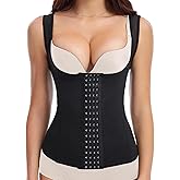 USEASY Waist Cincher Shapewear for Women Compression Waist Trainer Belly Band Spandex Shapewear for Women Black S