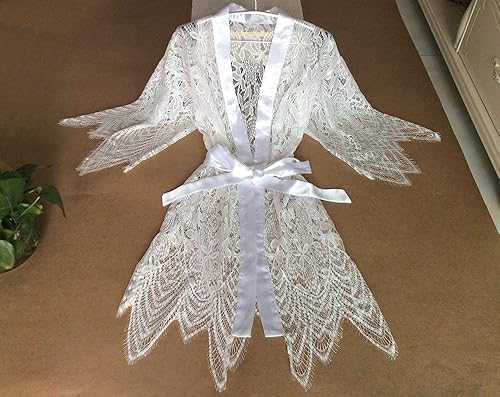 lace bridal kimono