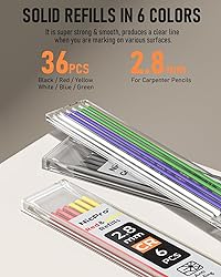 Nicpro 5 Pack Carpenter Pencil with