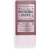 Revolution Beauty London, Bright Light Bronzing Drops, Bronze & Glow for Face & Body, Infused with Hyaluronic Acid, Vegan & Cruelty-Free, Bronze Summer, 0.77 fl oz