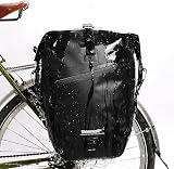 Rhinowalk 25L Waterproof Bike Pannier Bag Rear Rack Saddle Bag