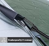 Binswloo 4 x 40 inch Bungee Cords with Hooks 1 m All Black Heavy Duty view 2