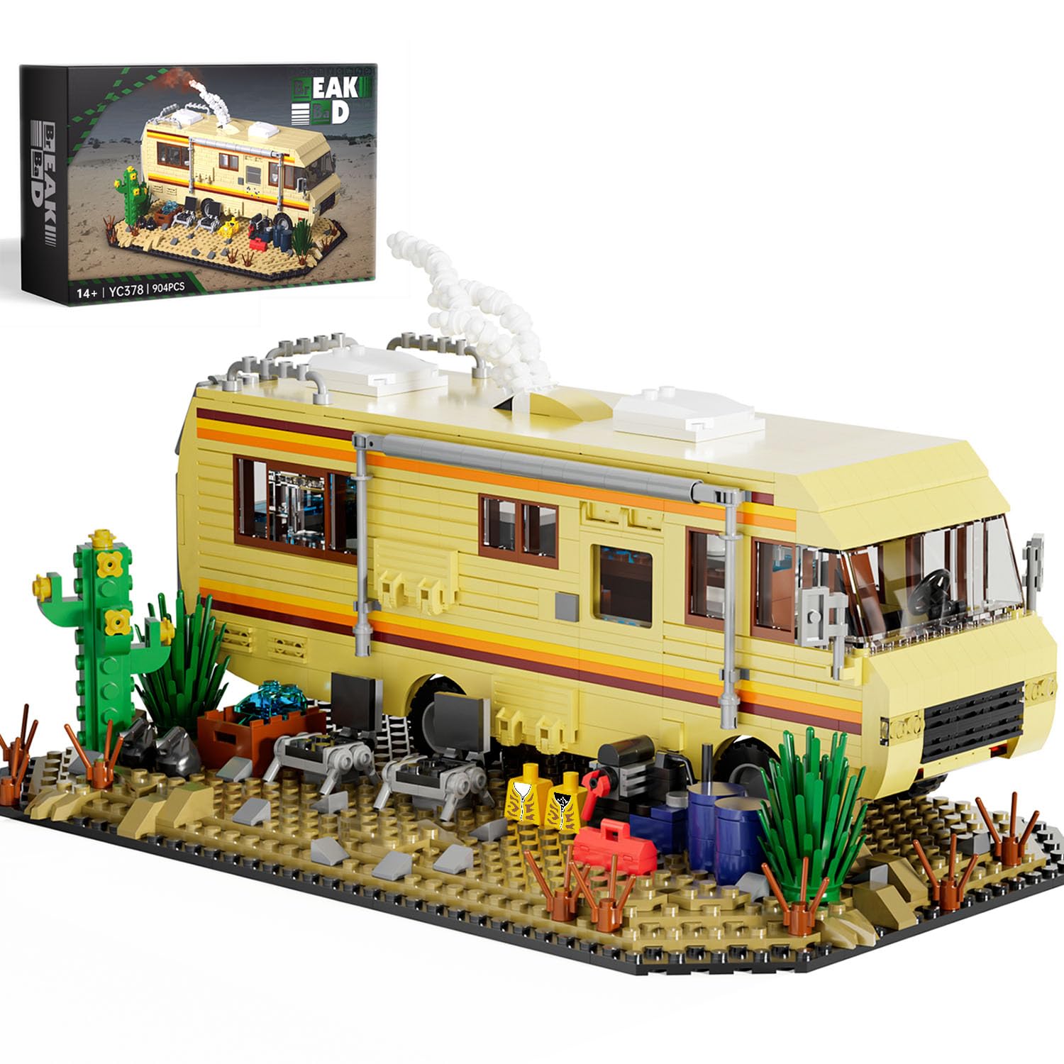 Photo 1 of Breaking RV Adventure Building Set, AFOL Upgraded Classic Scene, Compatible with Lego for Adults, for Adults and Avid Fans