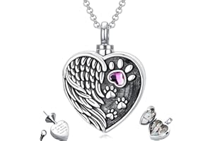 MEIDERBO Personalized Heart Urn Locket Necklace for Ashes and Pictures 925 Sterling Silver Customized Locket Cremation Necklace for Ashes Memorial Keepsake Jewelry for Women
