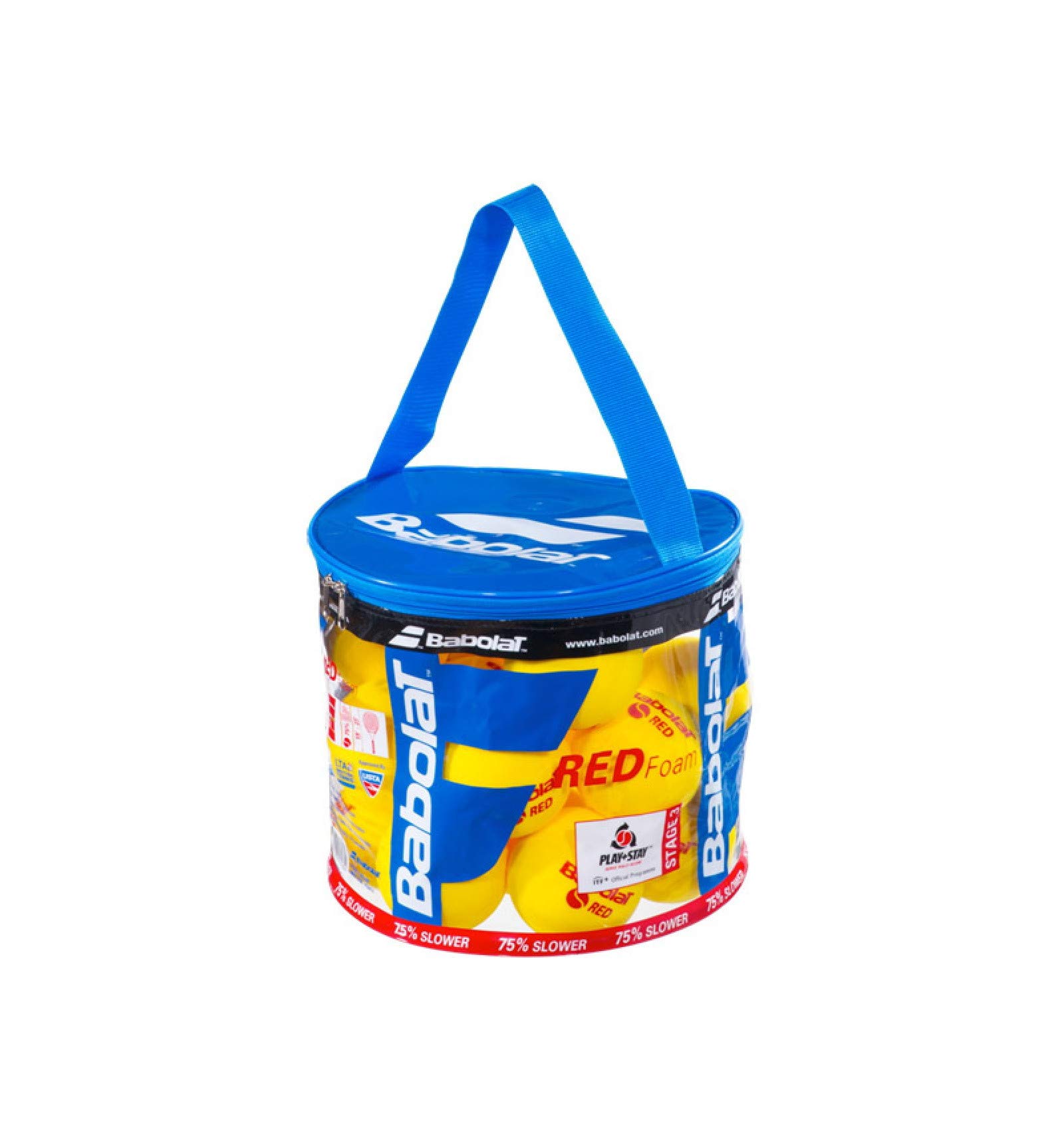 BABOLAT RED FOAM X24 Ball Basket - Yellow - (Amarillo), UNIQ