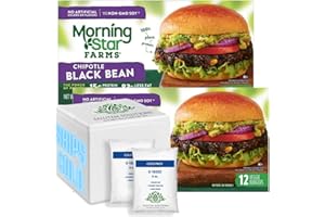 Salutem Vita - MorningStar Farms Chipotle Black Bean Veggie Burgers, 12 ct - Pack of 2