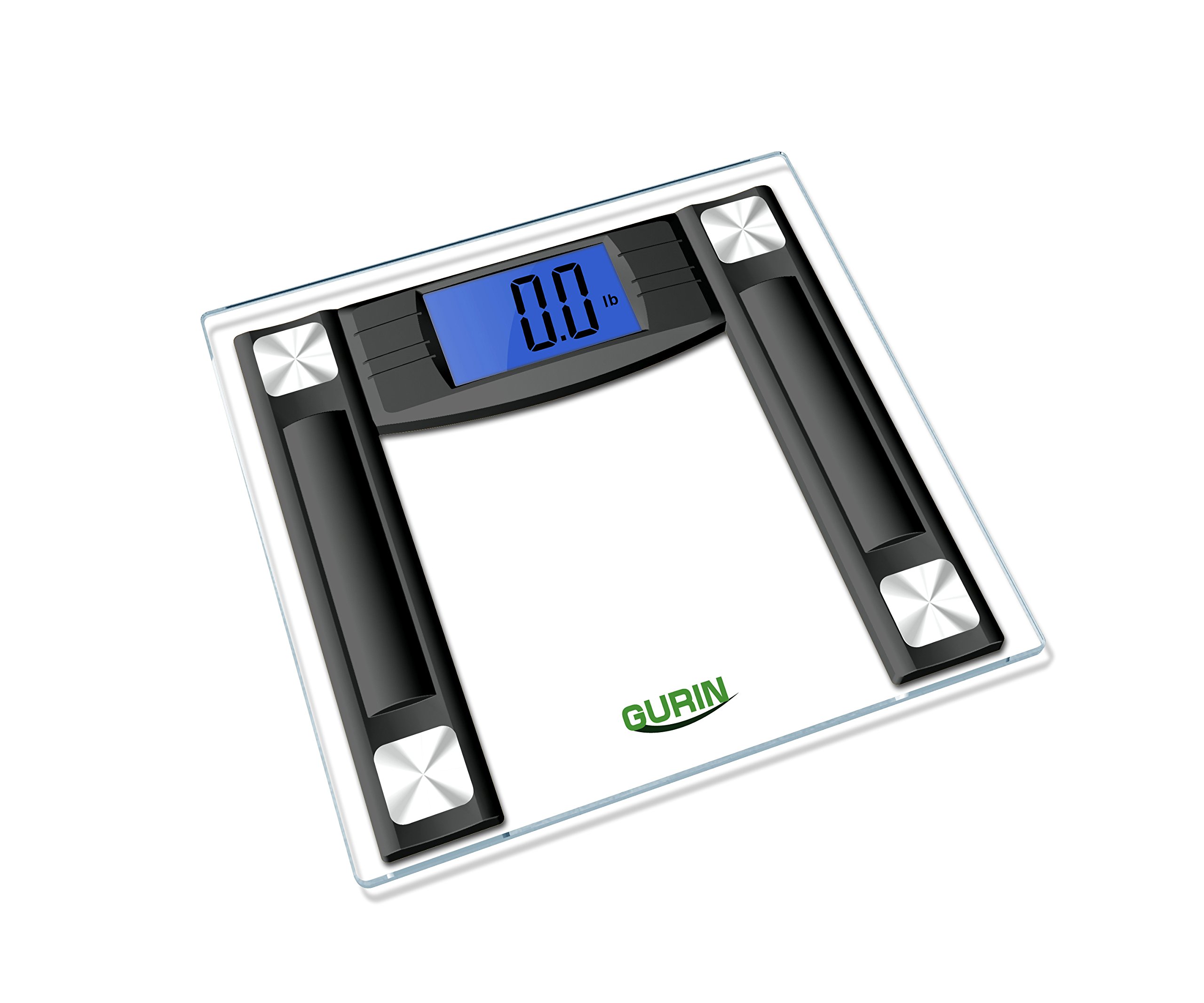Gurin High Accuracy Digital Bathroom Scale with 4.3" Display and Step
