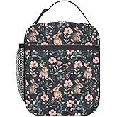 ainori Reusable Bunny Lunch Box for Kids Girls Boys Women Adult, Insulated Cute Rabbit Lunch Bag,Polyester Cooler Handbags Case for School Picnic Work Travel Beach or Hiking