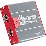 Gaming USB3.0 HDMI Capture Card,4K Video Capture Card Live Streaming Share for PS4 PS5 Nintendo Switch Wii U DSLR Xbox,Zero L