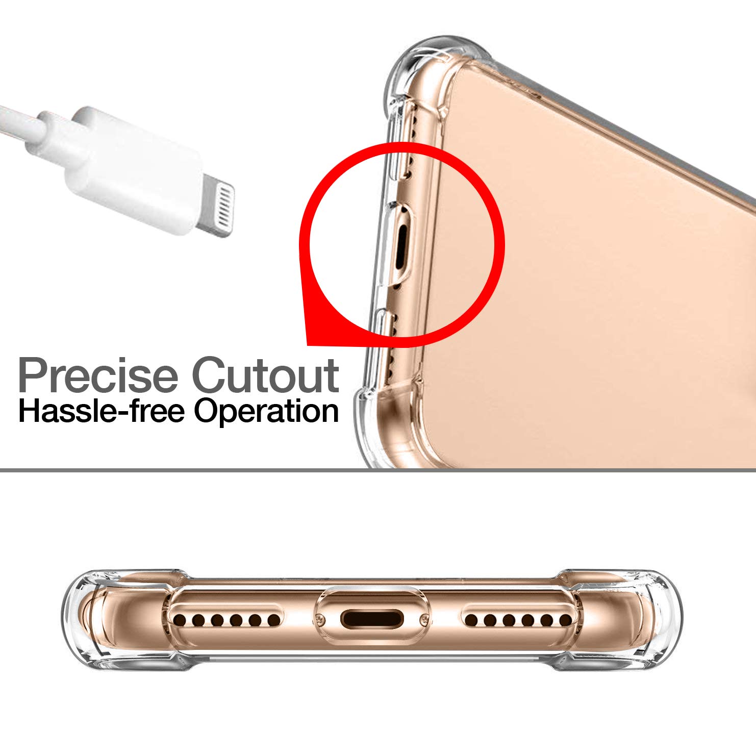 SAMAR iPhone XS Case, Premium Quality Apple iPhone XS Four Corner Full Body Cover Shockproof TPU Silicon Bumper Case [Crystal Clear] Extreme Armor Protection Hybrid Cover for iPhone 10S