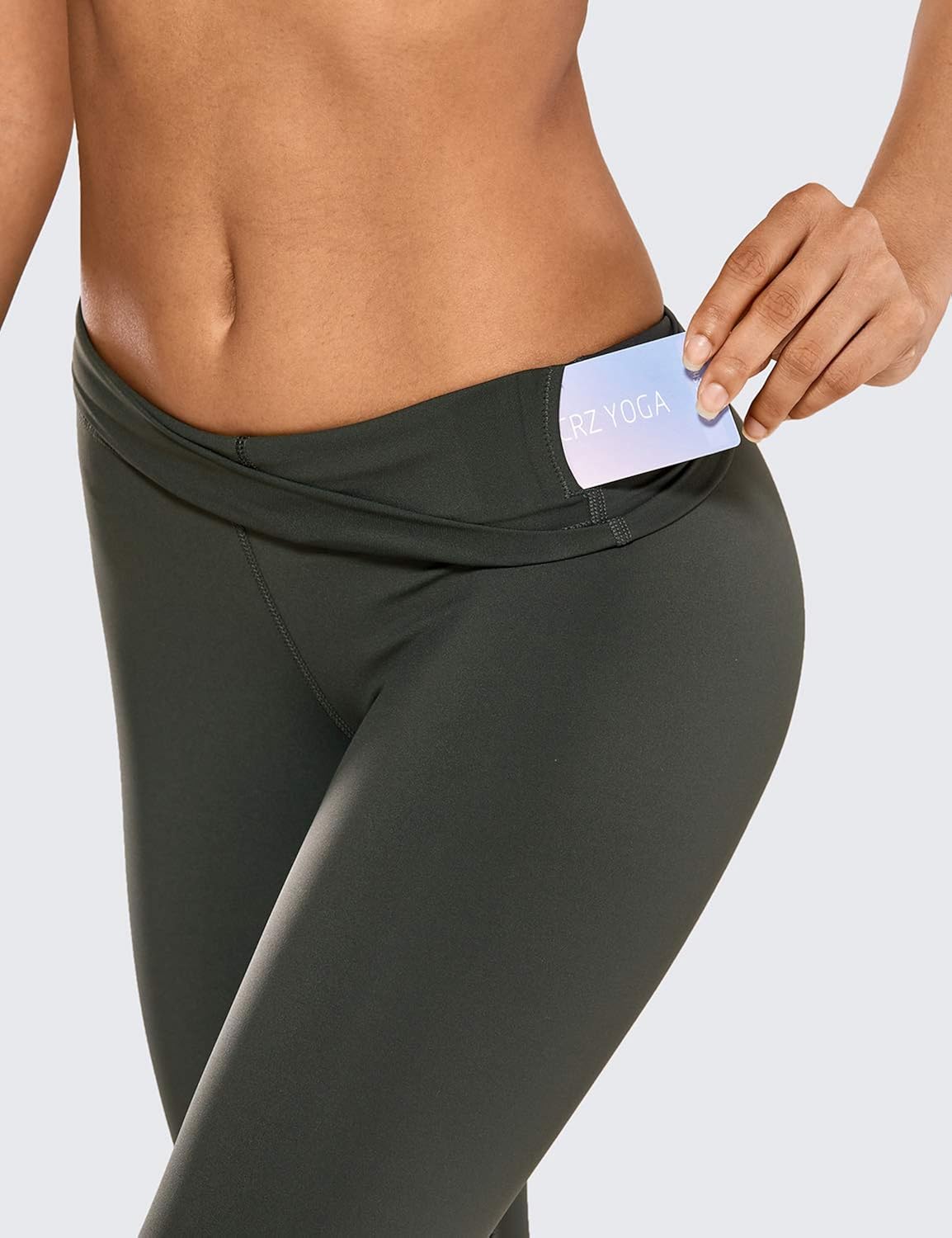 CRZ YOGA Women's Naked Feeling I High Waist Tight Yoga Pants Workout Leggings-25 Inches: Clothing