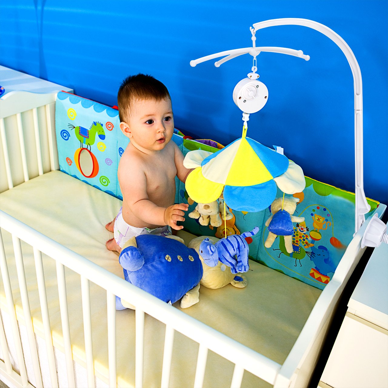 Topelek Support Mobile Musical Bebe Support De Bras Support De Mobile Bebe Blanc Cadeaux De Naissance Et Souvenirs Bebe Puericulture Centromotorsa Com Ar