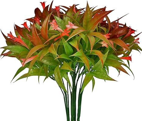Amazon.com: Martine Mall 6 Pcs Artificial Flower Plants Artificial