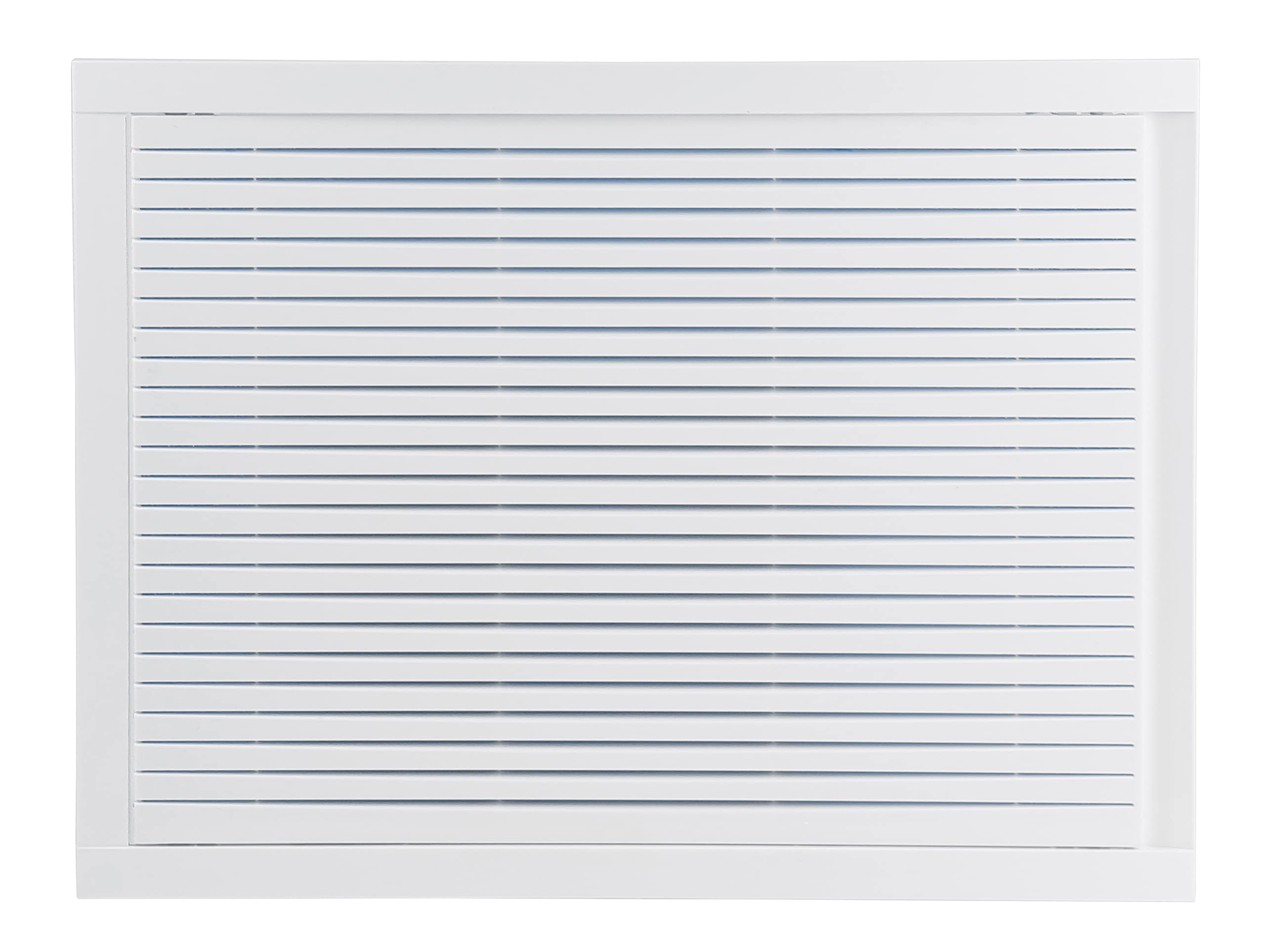 Steinberg14 White ABS Plastic Return Air Grille with Filter - 40x30cm / 16x12'' Ventilation Cover
