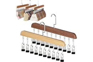 2026 New Closet Organizer with 10 Clips - Space Saving Hanging Closet Organizer, Legging Organizers for Closet Hanging, 360° 