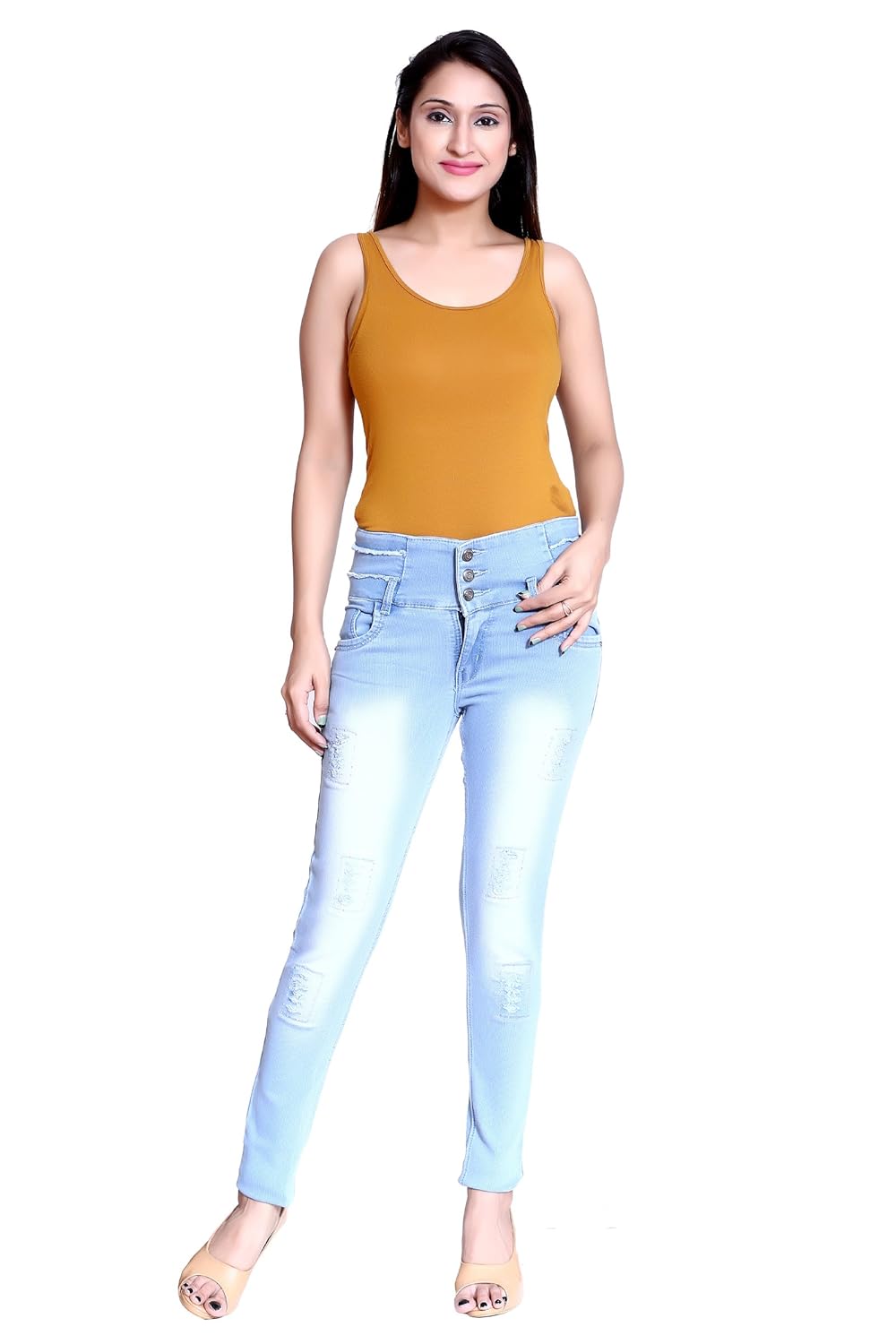 elendra women casual ankle length stretchable jeans