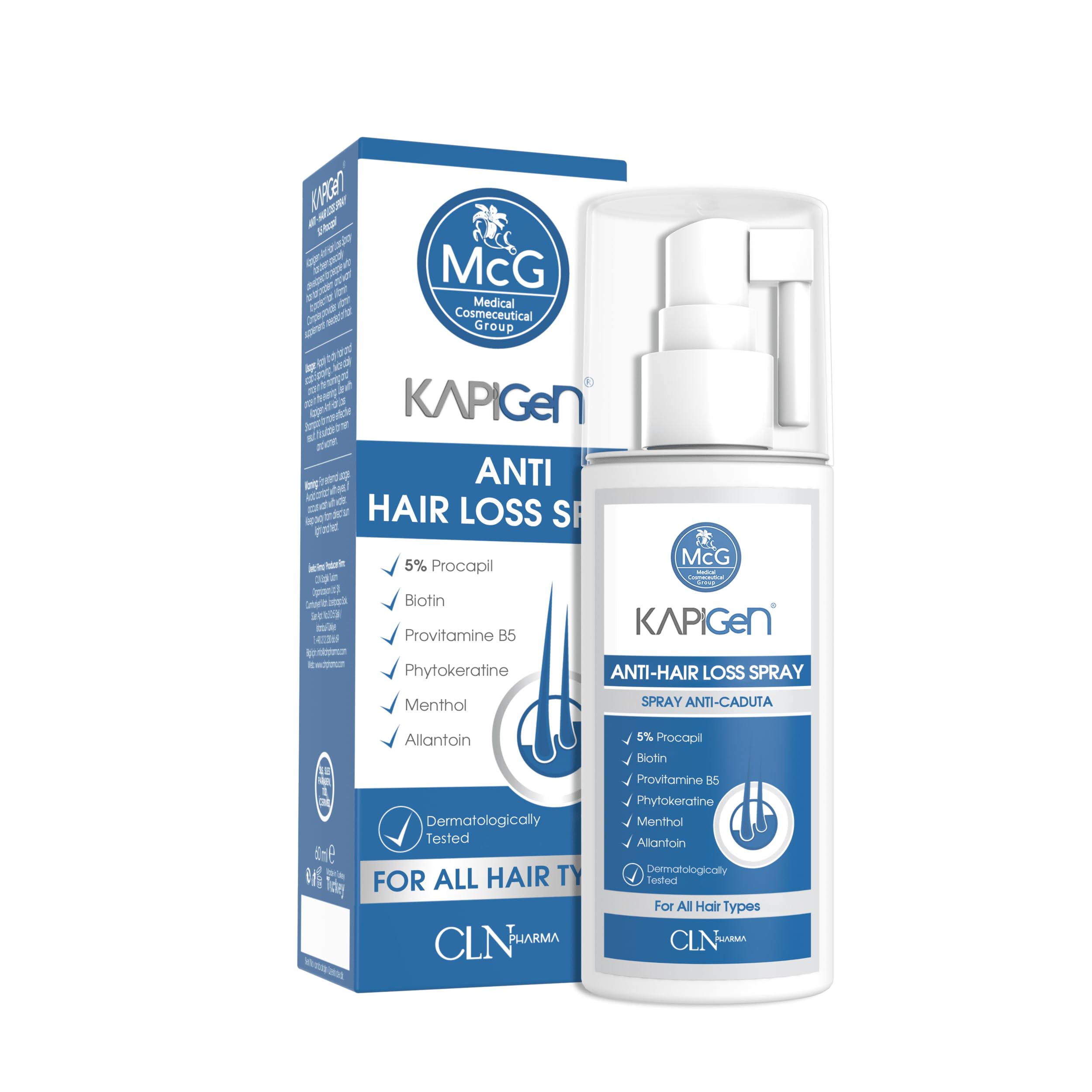Kapigen Hair Growth Serum, Biotin & Keratin Hair Treatment for Thicker, Healthier Hair Growth, DHT Blocker Procapil Formula for Men & Women, Best Anti Hair Loss Serum for Thinning Hair, 60ml