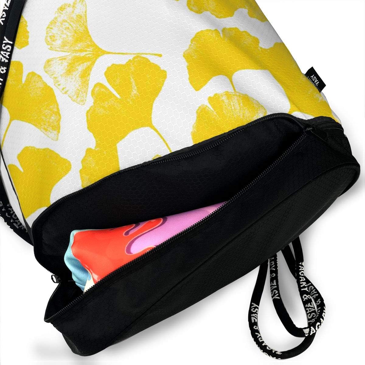 Drawstring Bags HUOPR5Q Yellow Leaf 