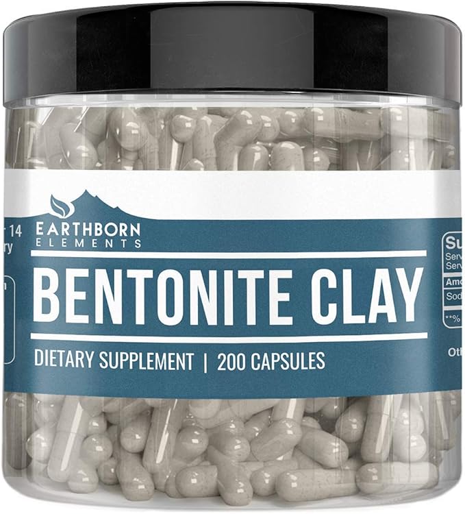 Bentonite Clay Detox Supplements, 200 Capsules (1,500 mg