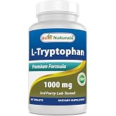 Best Naturals L-Tryptophan 1000 mg 60 Tablets
