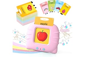 TOLOSO Birthday Gift for 1 2 3 4 5 Years Old Girls Toys, Talking Flash Cards, Educational Toddler Toys, Montessori Sensory Toys, Learning Toys for Ages 2-4, Toys for 2 Year Old Girls Birthday Gifts
