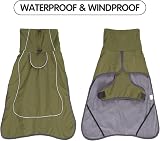 HEYWEAN Dog Jacket Waterproof Reflective Fleece Lined Cold Weather Coat view 4