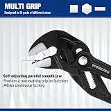 WORKPRO 250 mm Adjustable Pliers Wrench Dual Handle 50 mm Jaw Capacity view 4