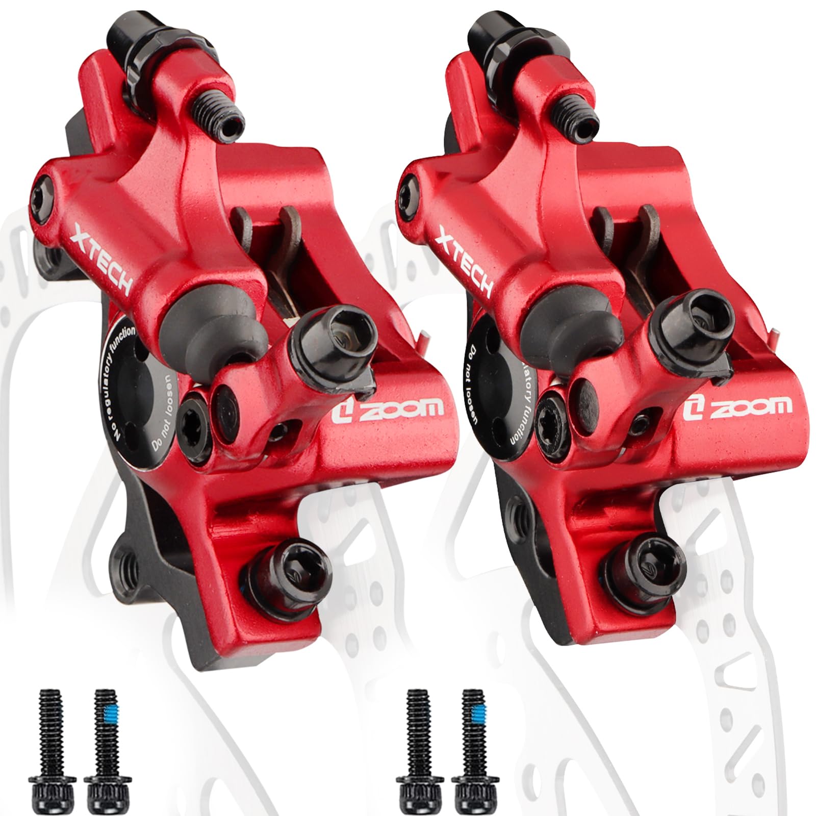 Hycline MTB Hydraulic Disc Brakes, HB-100 Hydraulic Disc Brake Caliper set Front and Rear,for Mountain Bikes, E-bike, Folding Bike