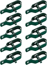 Jttxiu Fence Wire Tensioner 90mm 10Pcs Galvanized Steel Green