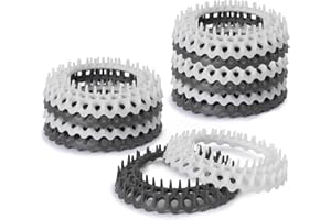 Evriholder Vanity Sink Drain Savers, Secure Fit Hair Catchers Prevent Clogs in Bathroom, Disposable, 3.7-Inch, Gray and White, 12 Pack