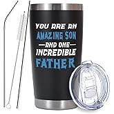 EchoMaven Gifts for Son, Perfect Present for Father's Day Birthday Christmas Graduation Gifts from Mom Dad Father, 20oz Stainless Steel Double Wall Vacuum Insulated Tumbler with Lid Straws