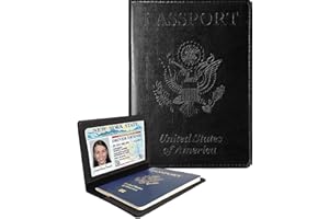 SIZOBI Women's Passport Wallet & Cover Combo - Holds Passport, Vaccine Card & More