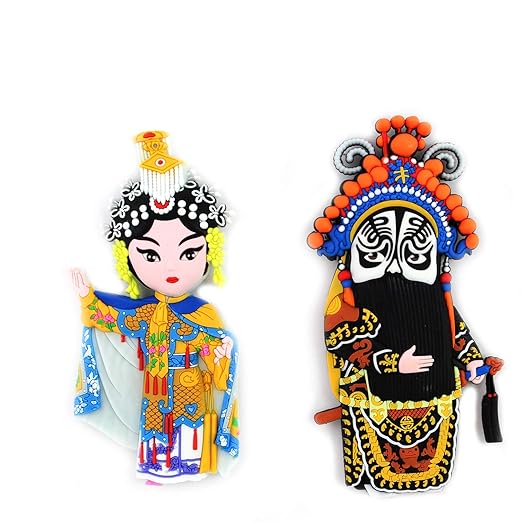 Imán para nevera de la ópera de Pekín con personajes de personajes ...