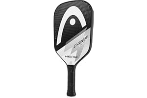 Head Cyber Elite Pickleball Paddle, Fiberglass Surface, Black/White Color, Beginning to Intermediate Levels