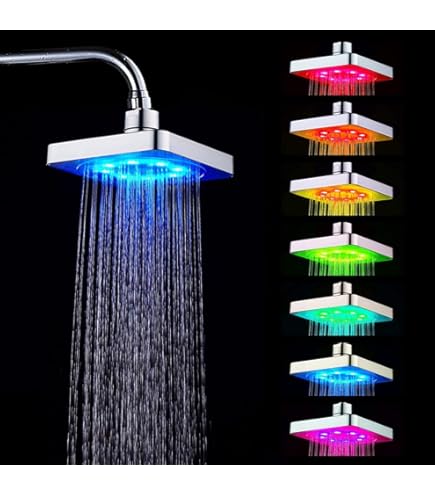 Light Bulb Bluetooth Speaker Shower Light Shower Head Light Up Bluetooth  Shower Speaker Waterproof With