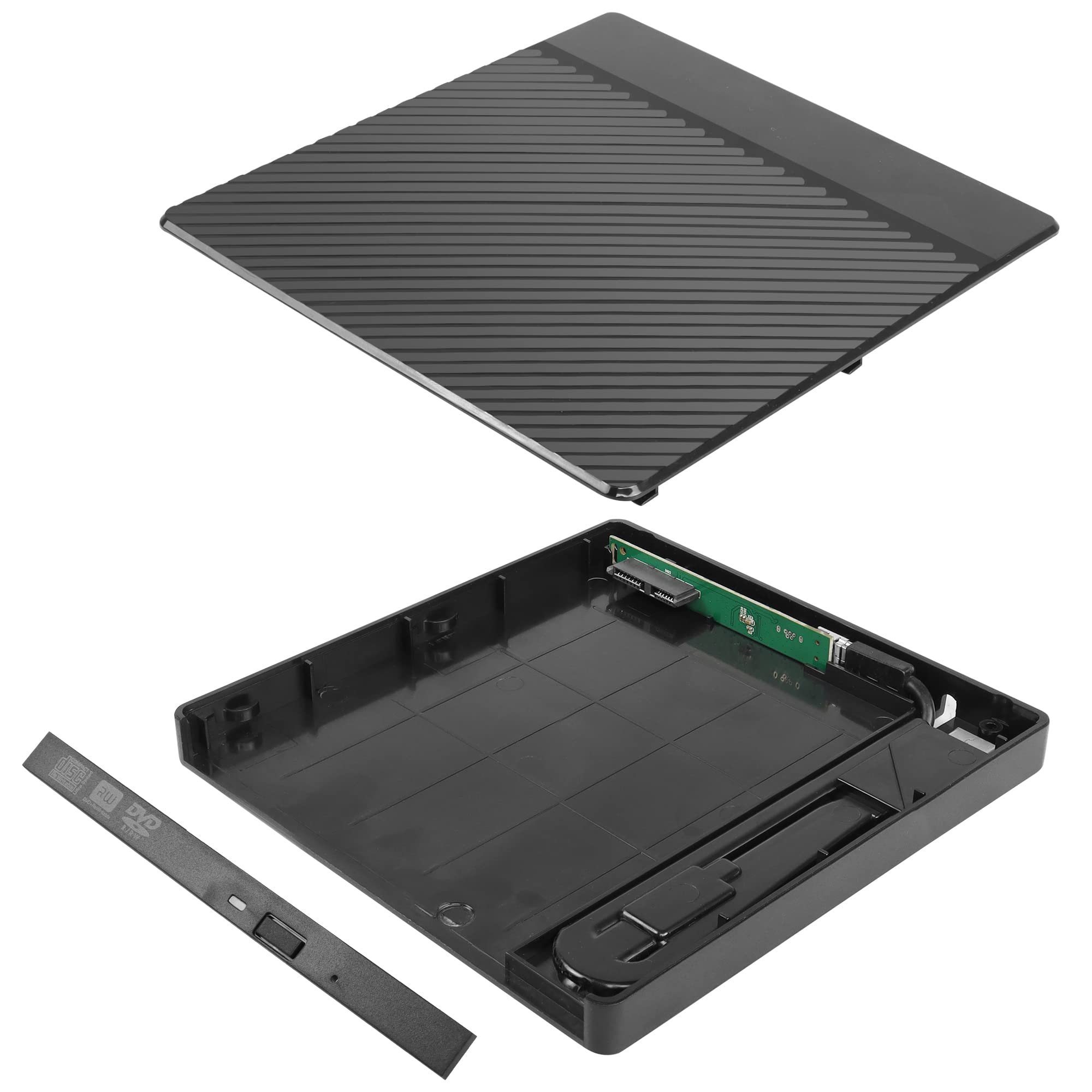 YAODHAOD CD Drive Housing, External DVD Drive Obtained by Adding an Optical Drive, CD-ROM Installation Box (9.5mm)