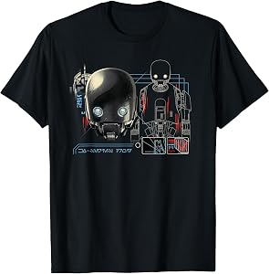 Star Wars Andor Season 2 K-2SO KX-Series Droid Readout T-Shirt