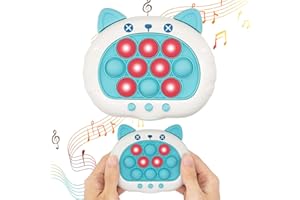 ZAYIN Fast Push Pop it Game Sensory Handheld Game Fidget Toy,Handheld Fast Speed Pushing Game,Newest Upgrade Fun Light and Sound Press Bubble Game,Puzzle Pop Light Up Game Fidget Travel Games