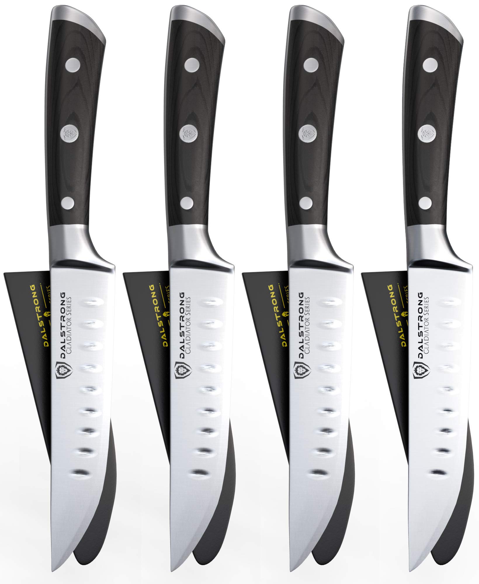 DALSTRONG Steak Knives Set Gladiator Series Straight Edge German