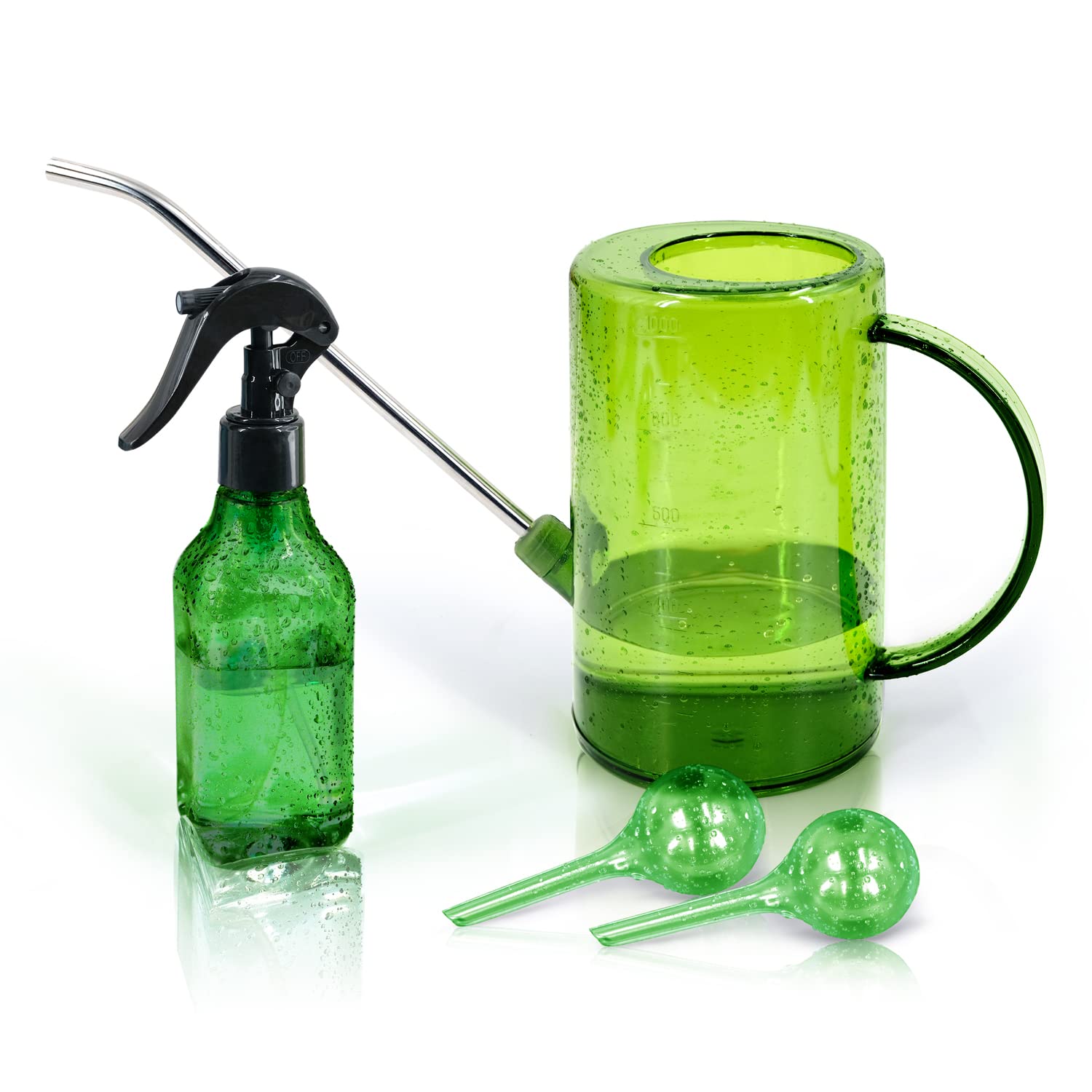 Byhagern 1L Garden Watering Can, Flower and Plants Watering Can with Stainless Steel Long Spout, Large Capacity Watering Cans for Indoor/Outdoor