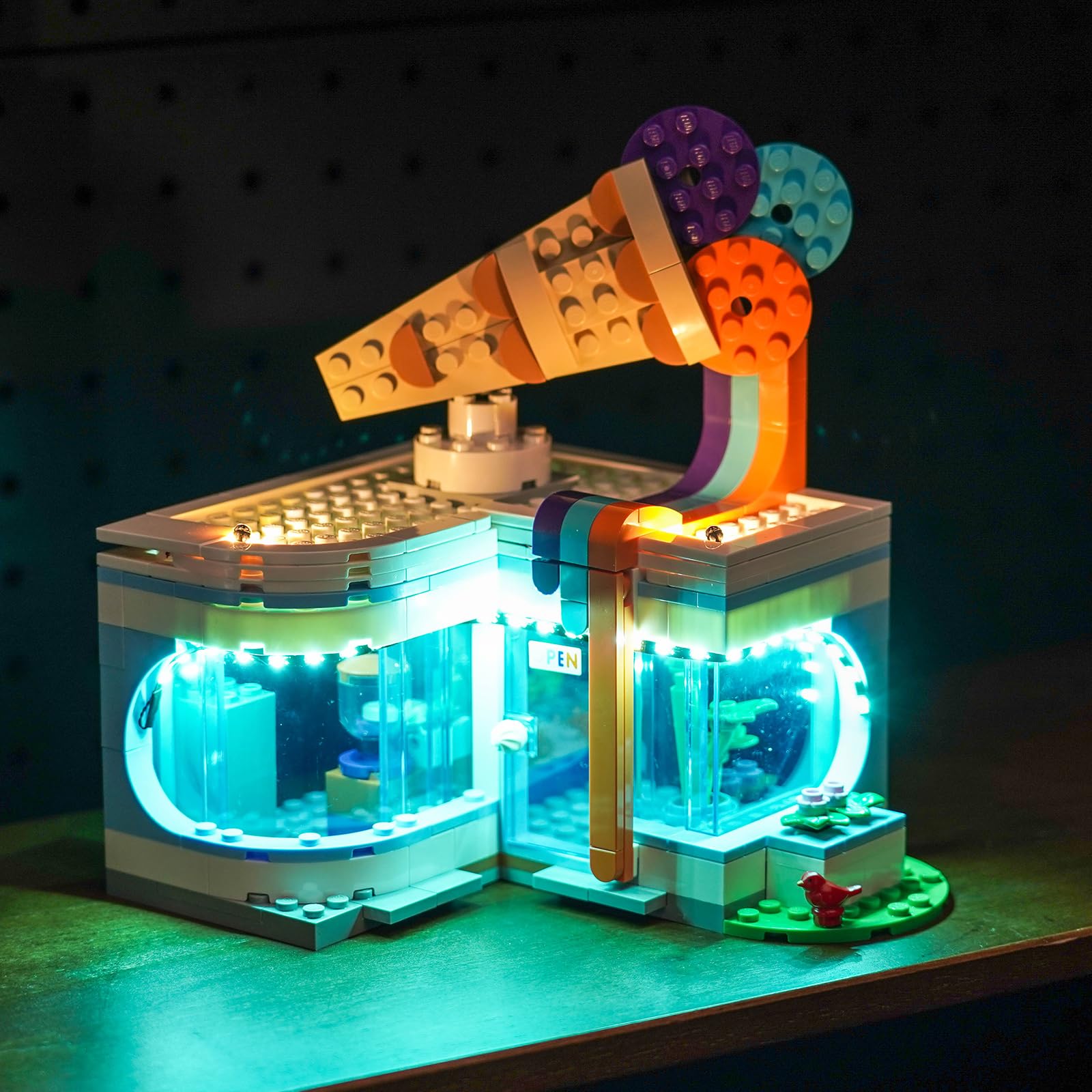 Light Kit for Lego Ice-Cream Shop, Lighting Set for Lego 60363 City Ice Cream Shop - Not Include Models, Just Light Kit