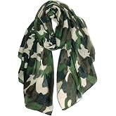 GERINLY Scarves - Lightweight Spring Travel Scarf Camouflage Print Shawl Wrap Patriotic Scarf